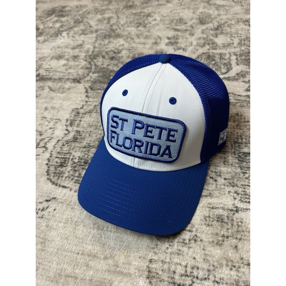 St Pete Florida Hat Cap NWT Blue White The Game L/XL